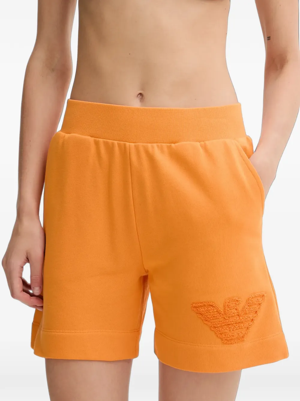 Emporio Armani logo-detail shorts Oranje