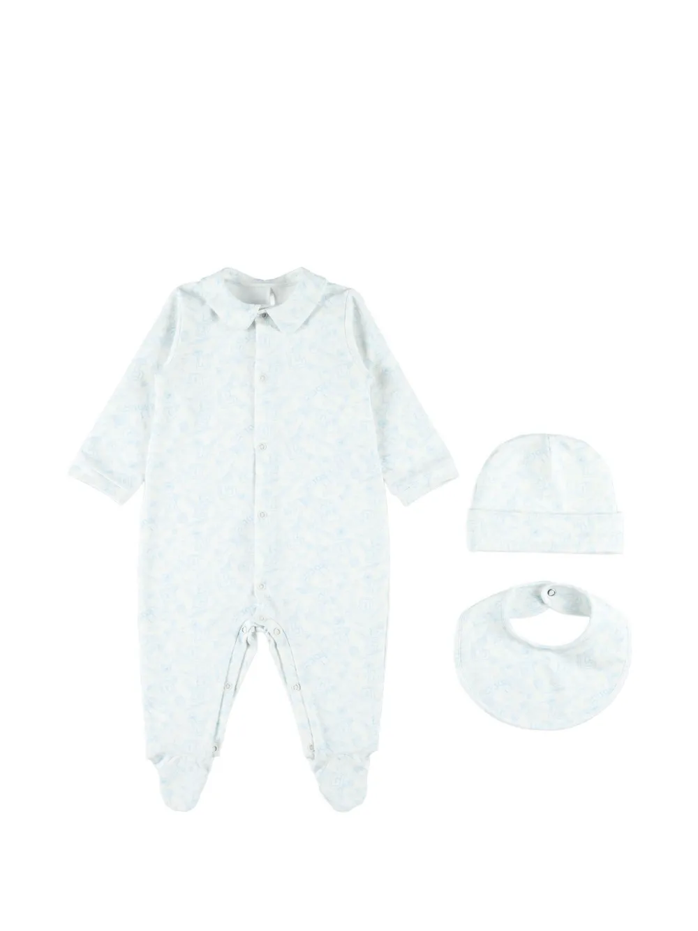 Golden Goose Kids Gemustertes Baby-Set - Weiß