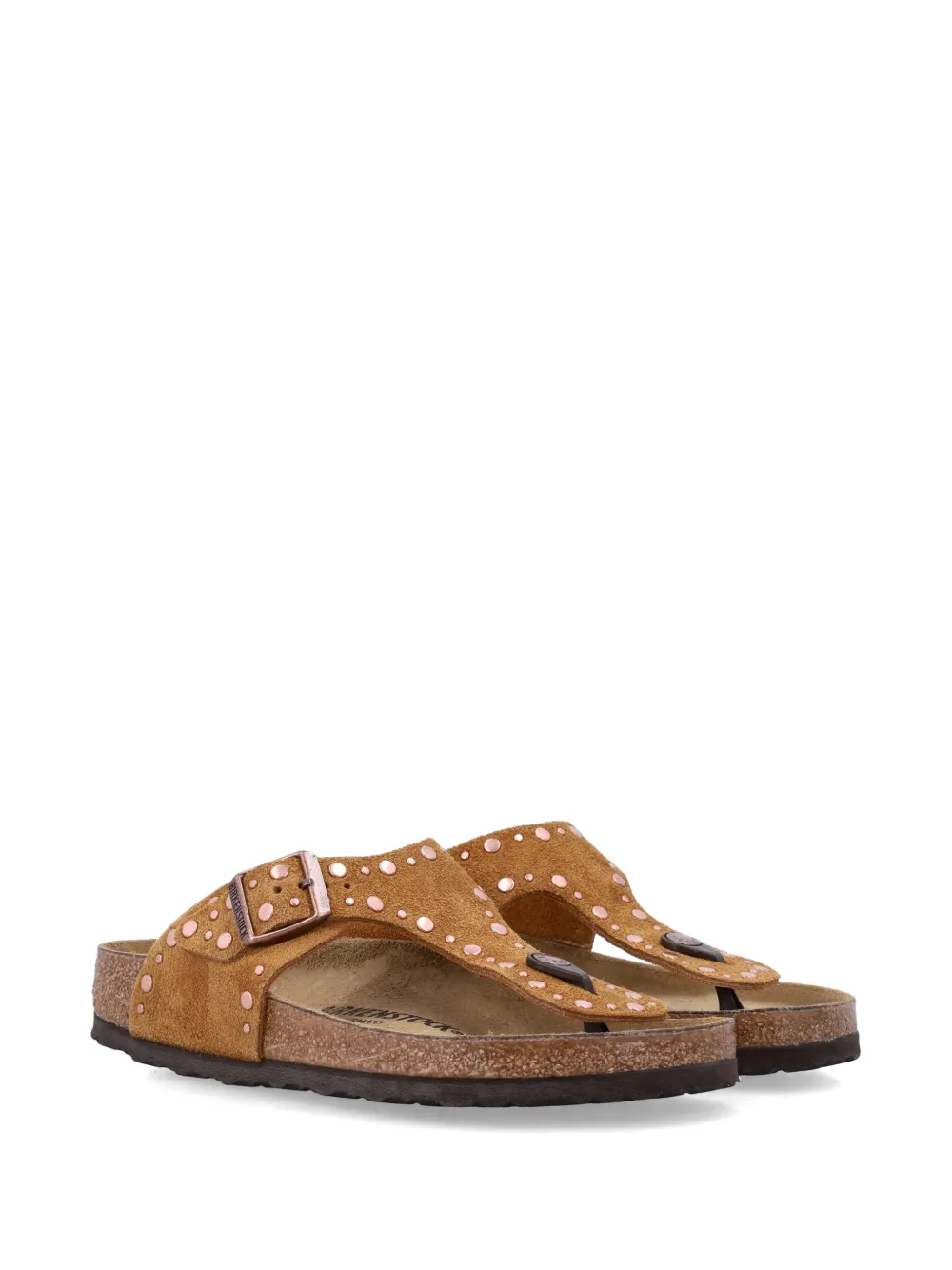 Birkenstock Gizeh Rivet sandalen Bruin