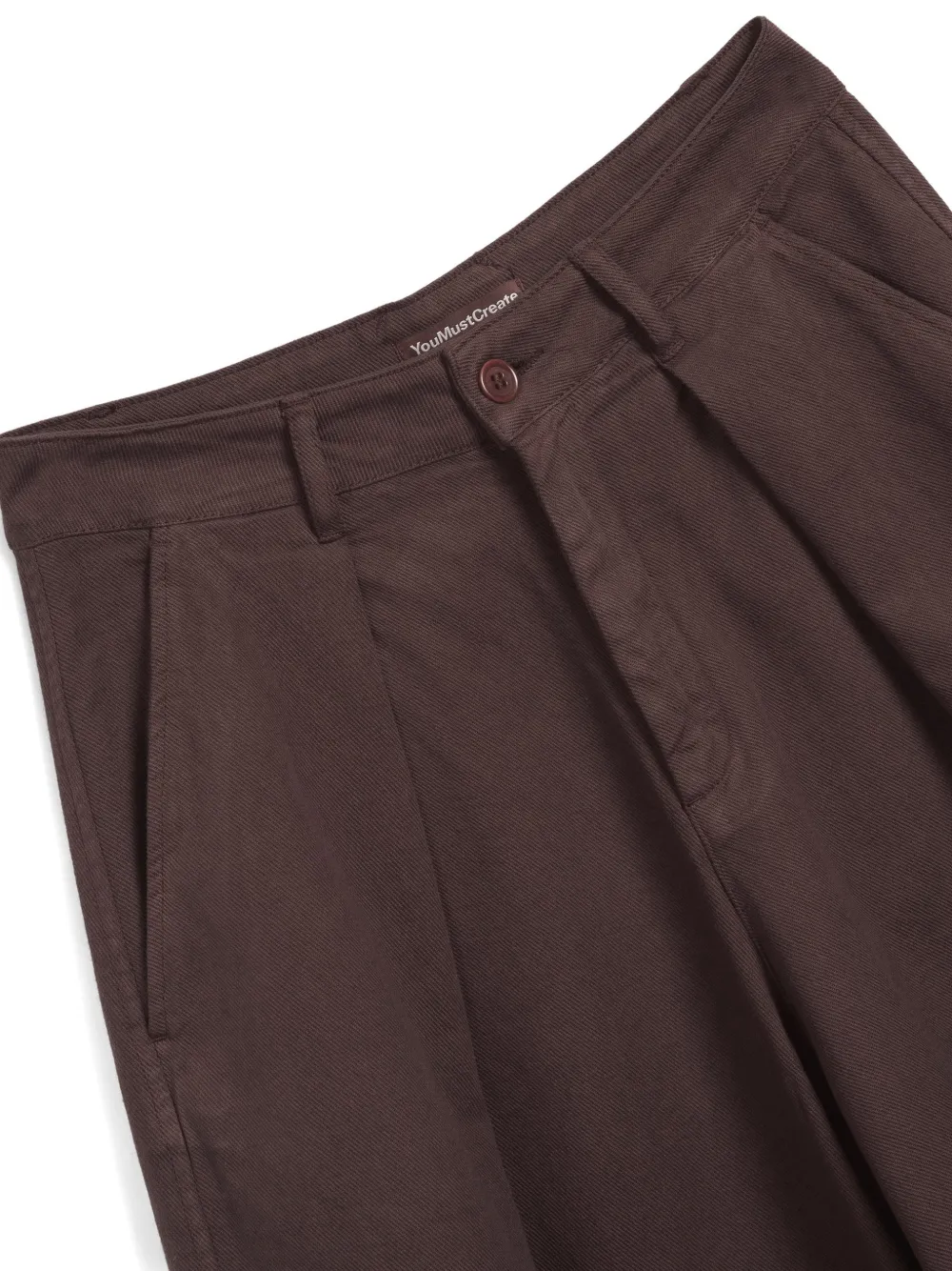 Ymc Cotton Trousers - Brown 