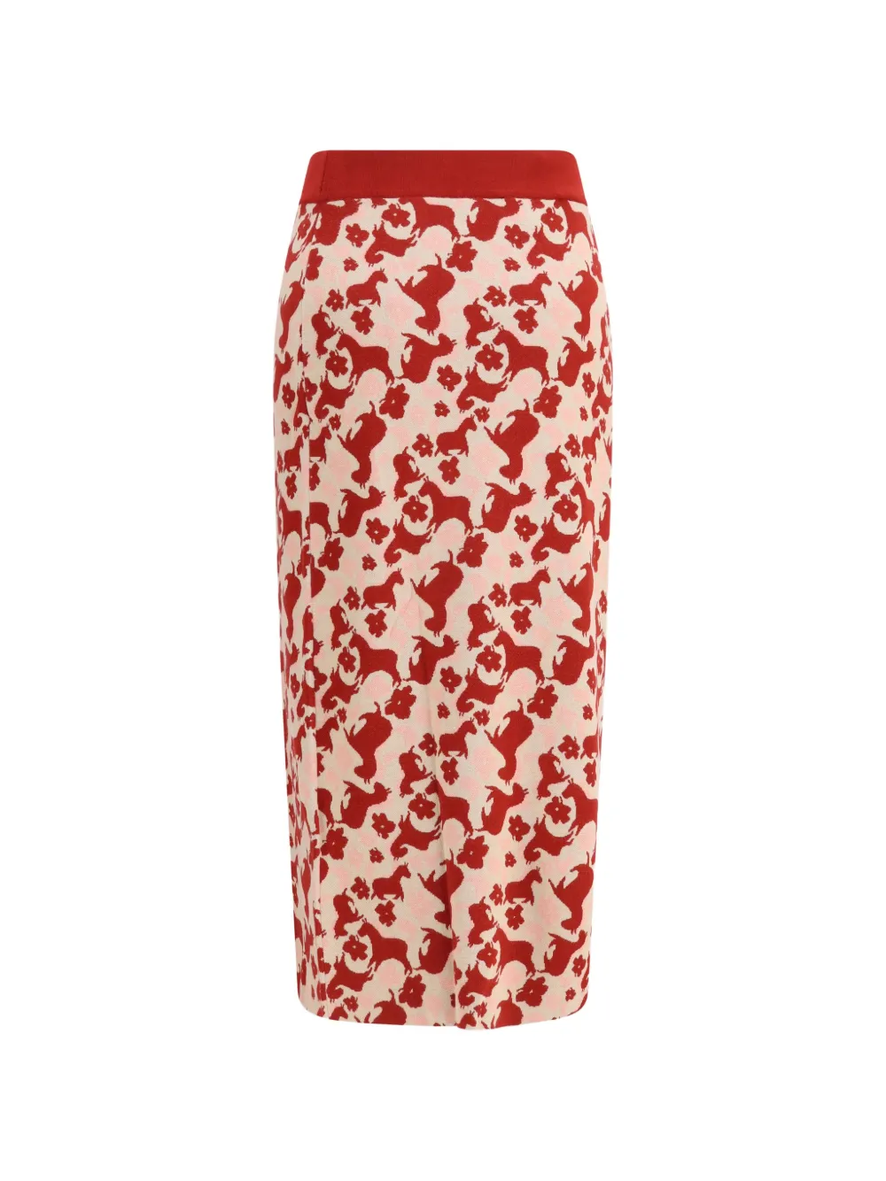  Weekend Max Mara Jacquard-knit-embellished Midi Skirt - Red 
