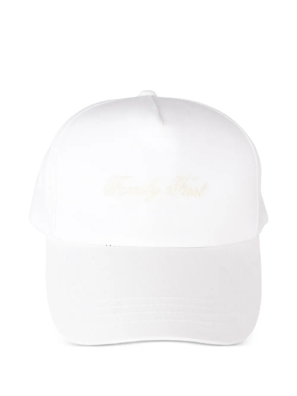 Family First embroidered-logo cotton baseball cap · One Size