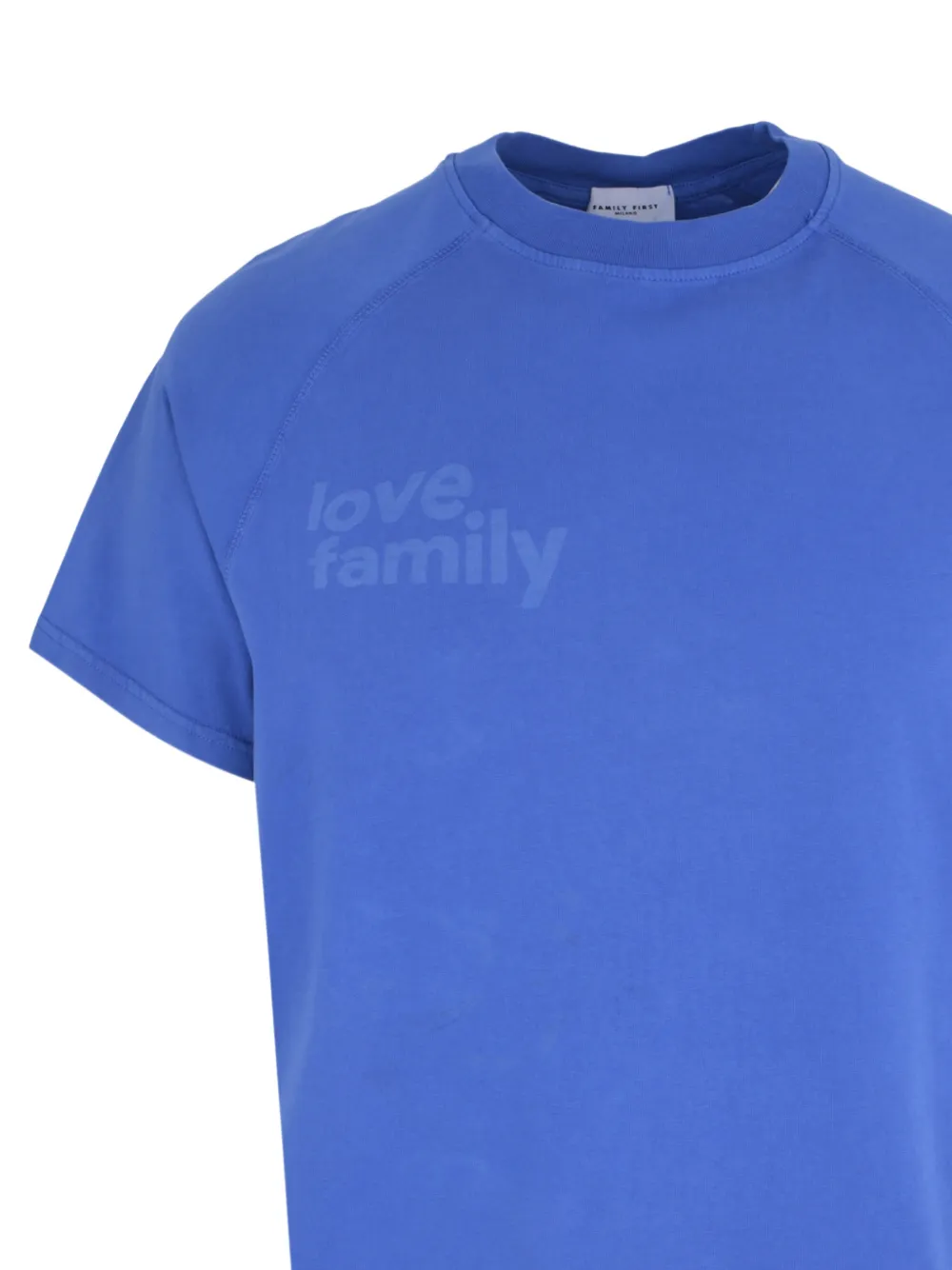 Family First T-shirt met raglan mouwen Blauw