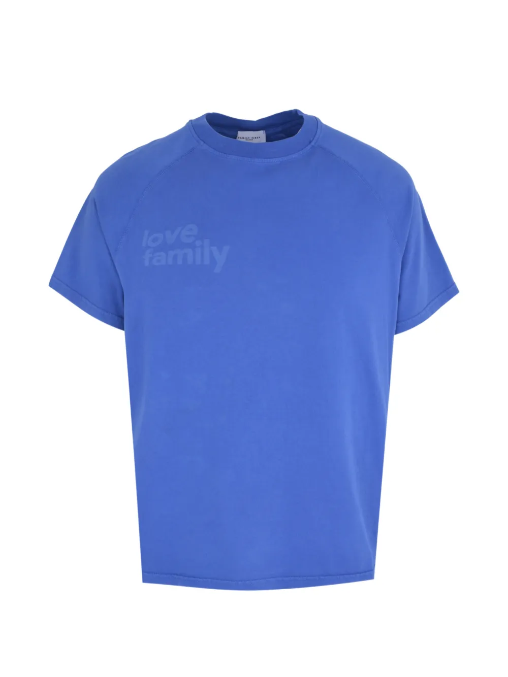 Family First T-Shirt mit Raglanärmeln - Blau