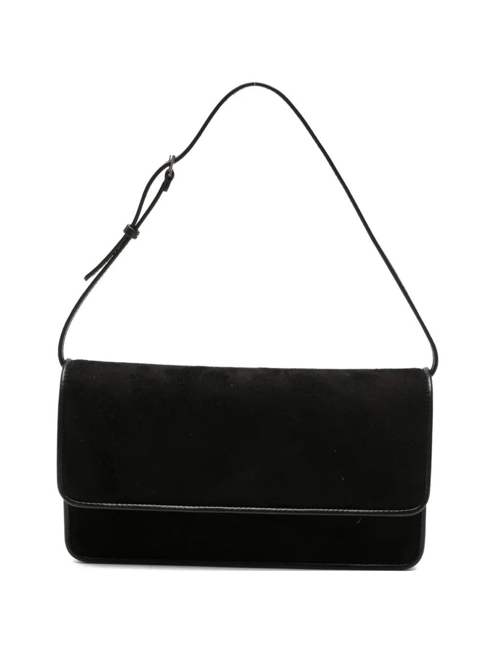 The Row Nancy flap-closure shoulder bag - Nero