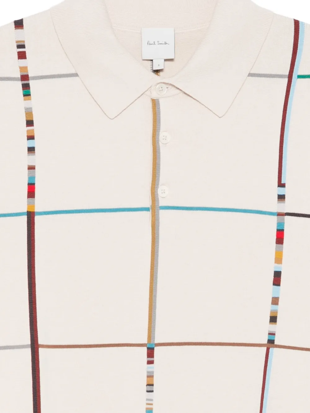  Paul Smith Checked Polo Shirt - Neutrals 