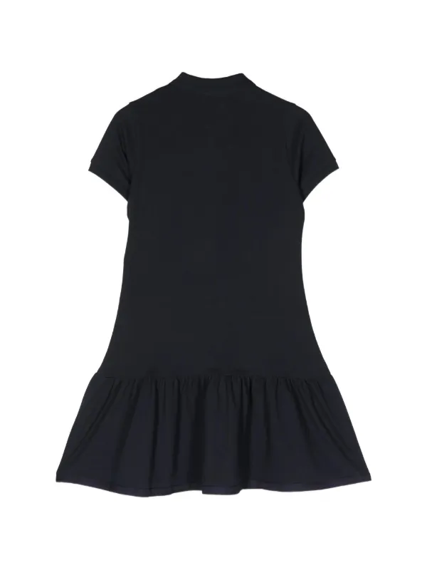 Moncler Enfant ピケ シャツワンピース | ブルー | FARFETCH JP