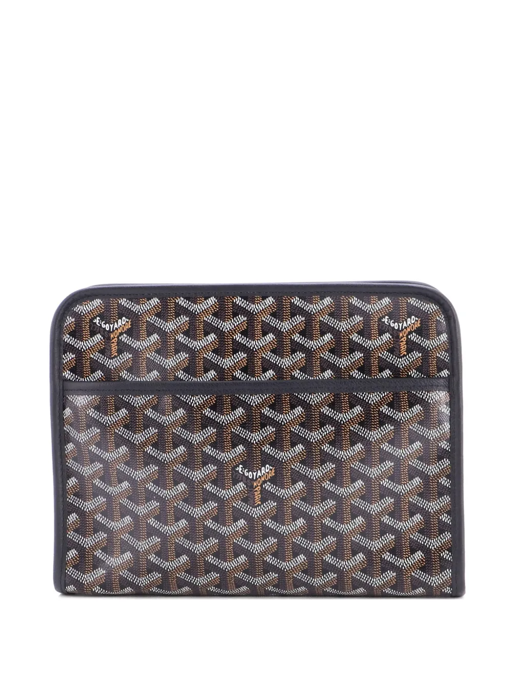 Goyard Pre-Owned Jouvence Toiletry Pouch Coated Canvas MM clutch bag - Nero