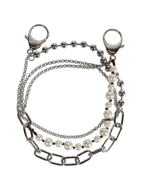 Marni pearls charm wallet chain