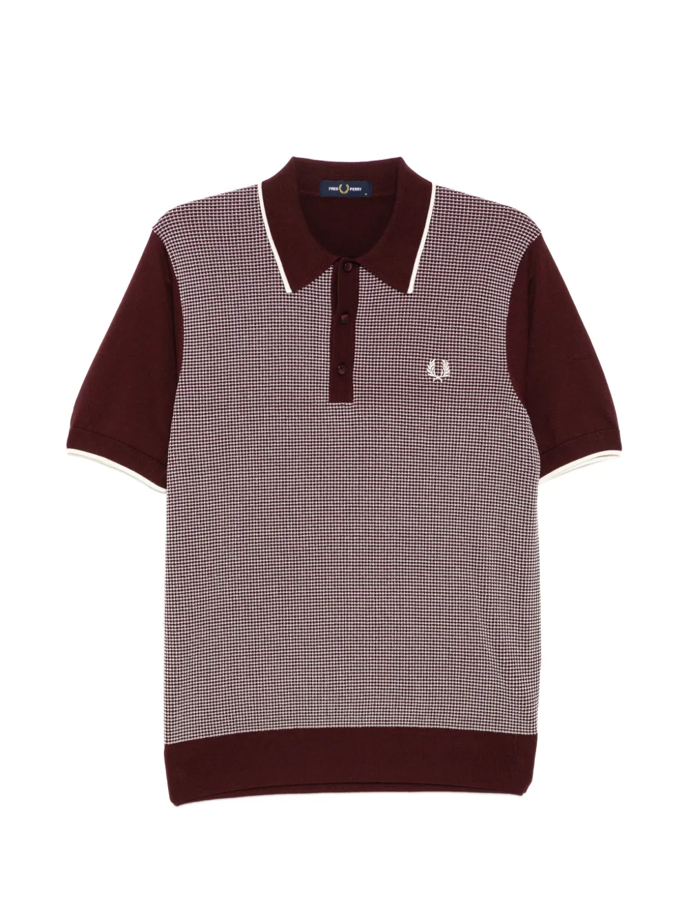 Fred Perry tonic waffle polo shirt - Rosso