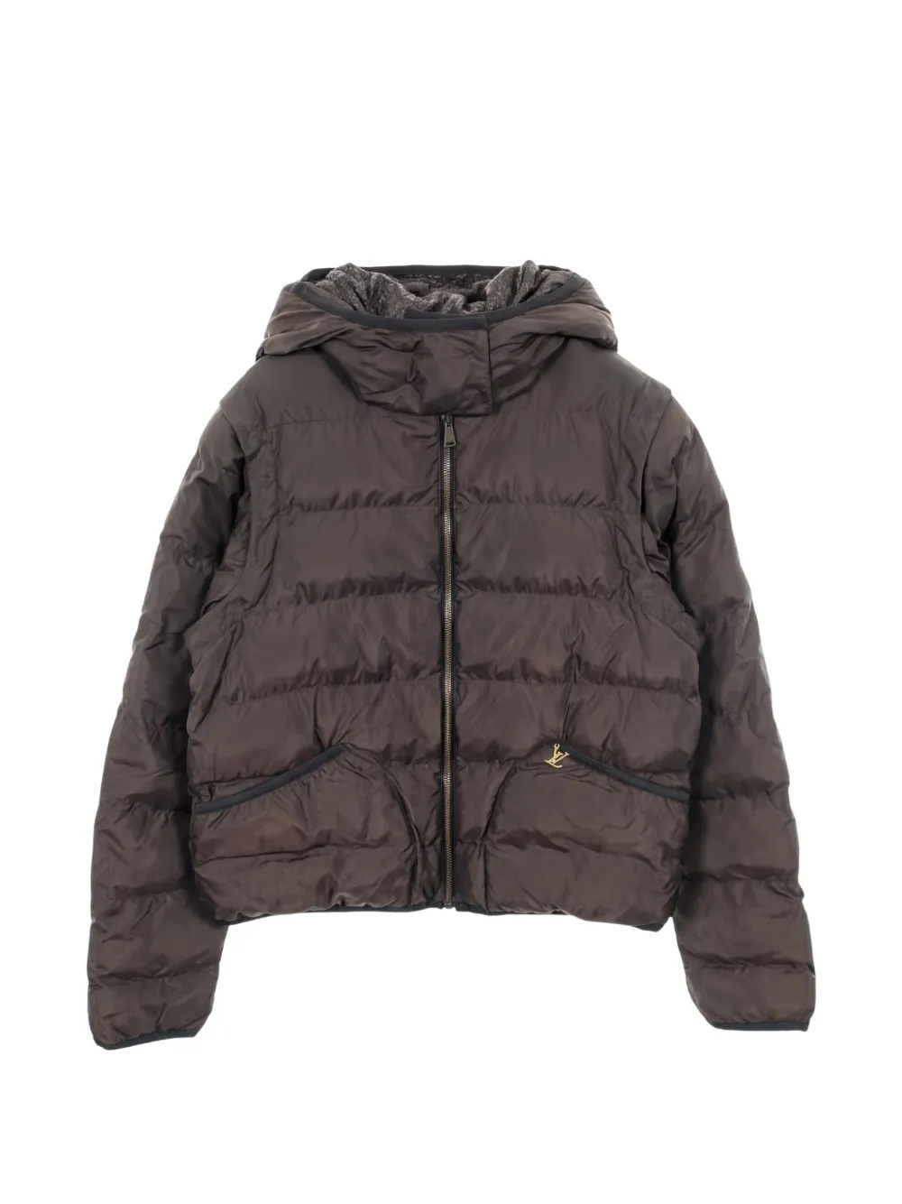 Louis Vuitton Pre-Owned 2010s hooded reversible jacket - Marrone