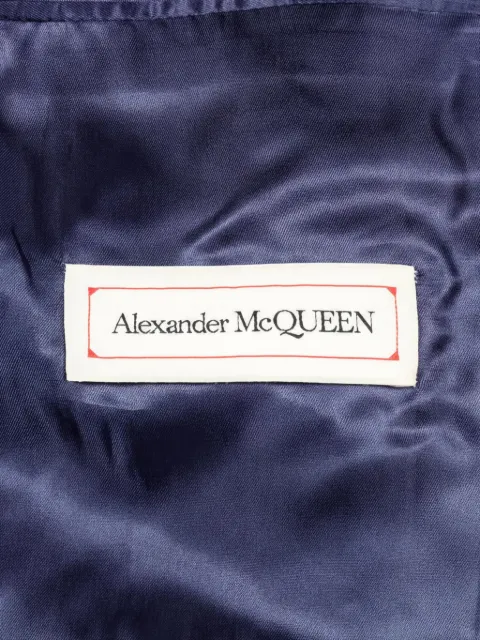Alexander McQueen Pre-Owned 2000s 50 tailored wool/mohair jacket