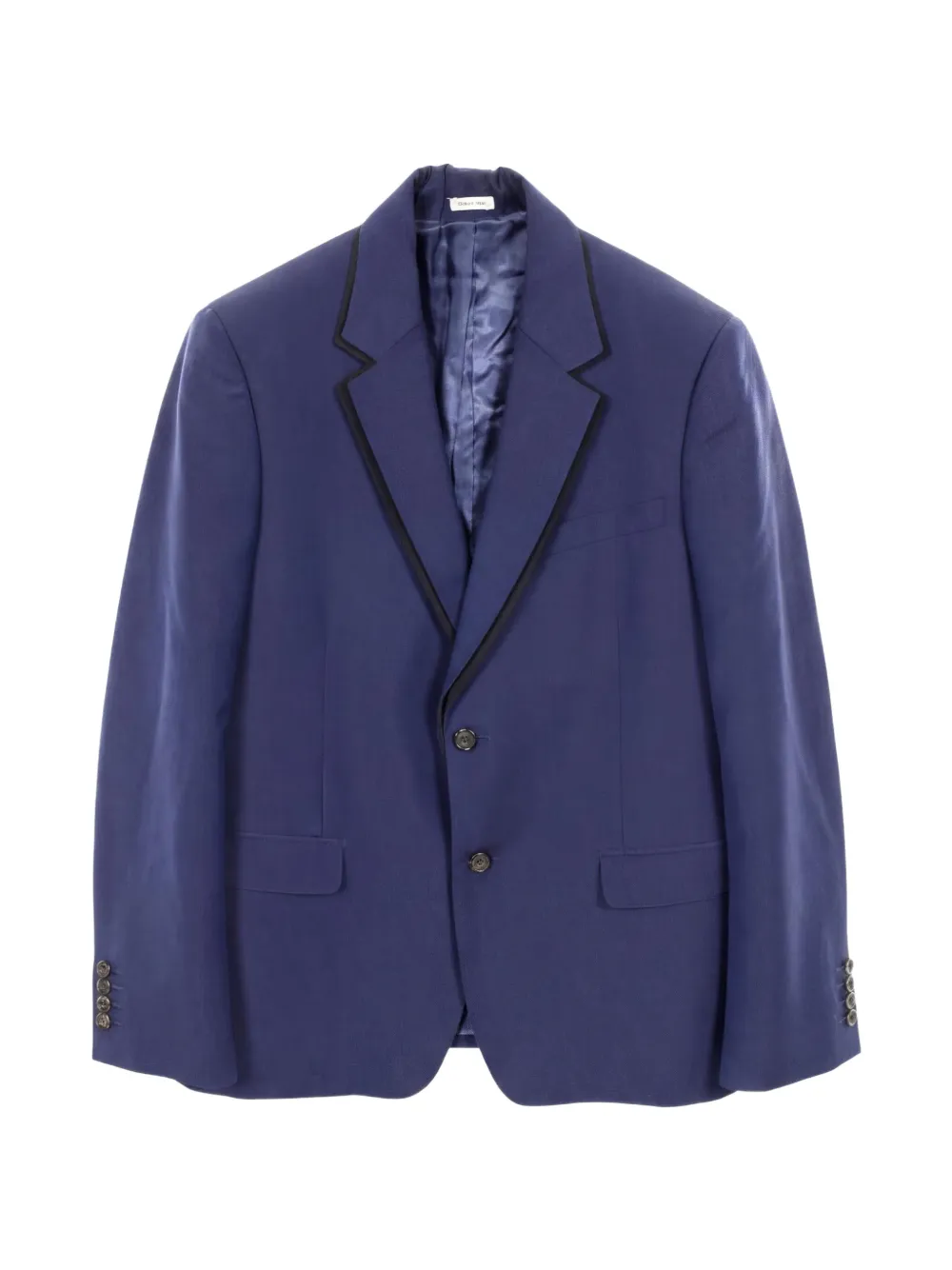 Alexander McQueen Pre-Owned 2000s 50 tailored wool/mohair jacket - Blu