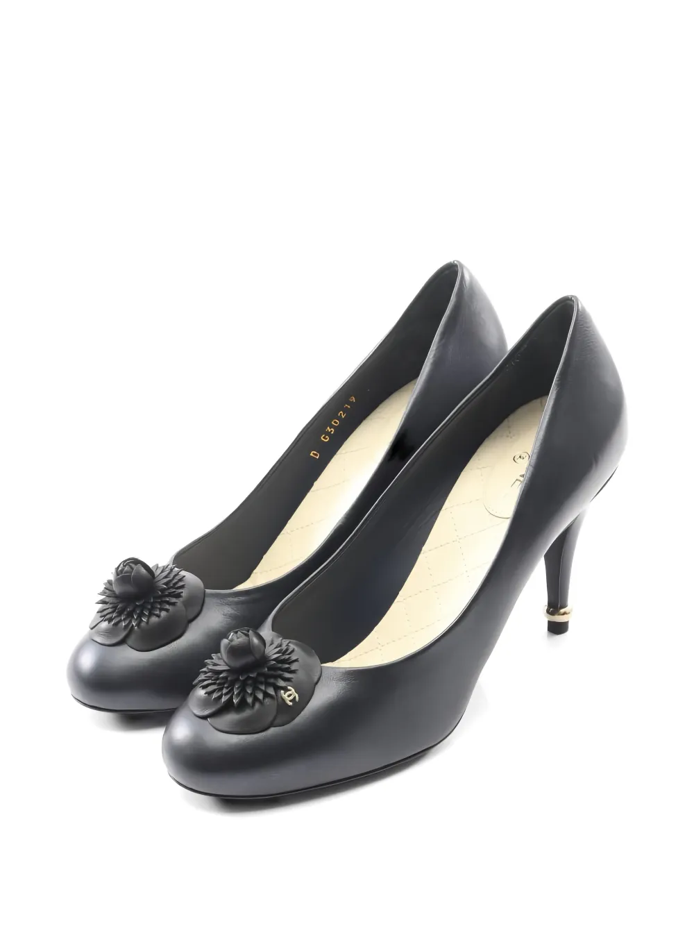 CHANEL Pre-Owned 1986-1988 Camellia Pumps aus Lammleder - Schwarz