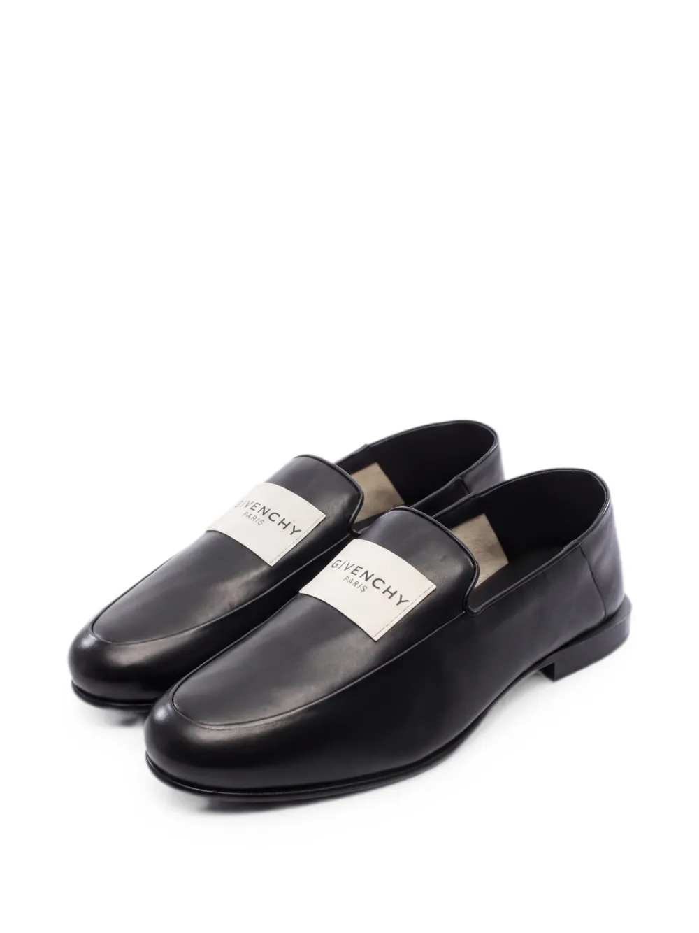 Givenchy Pre-Owned Leather Label loafers - Nero