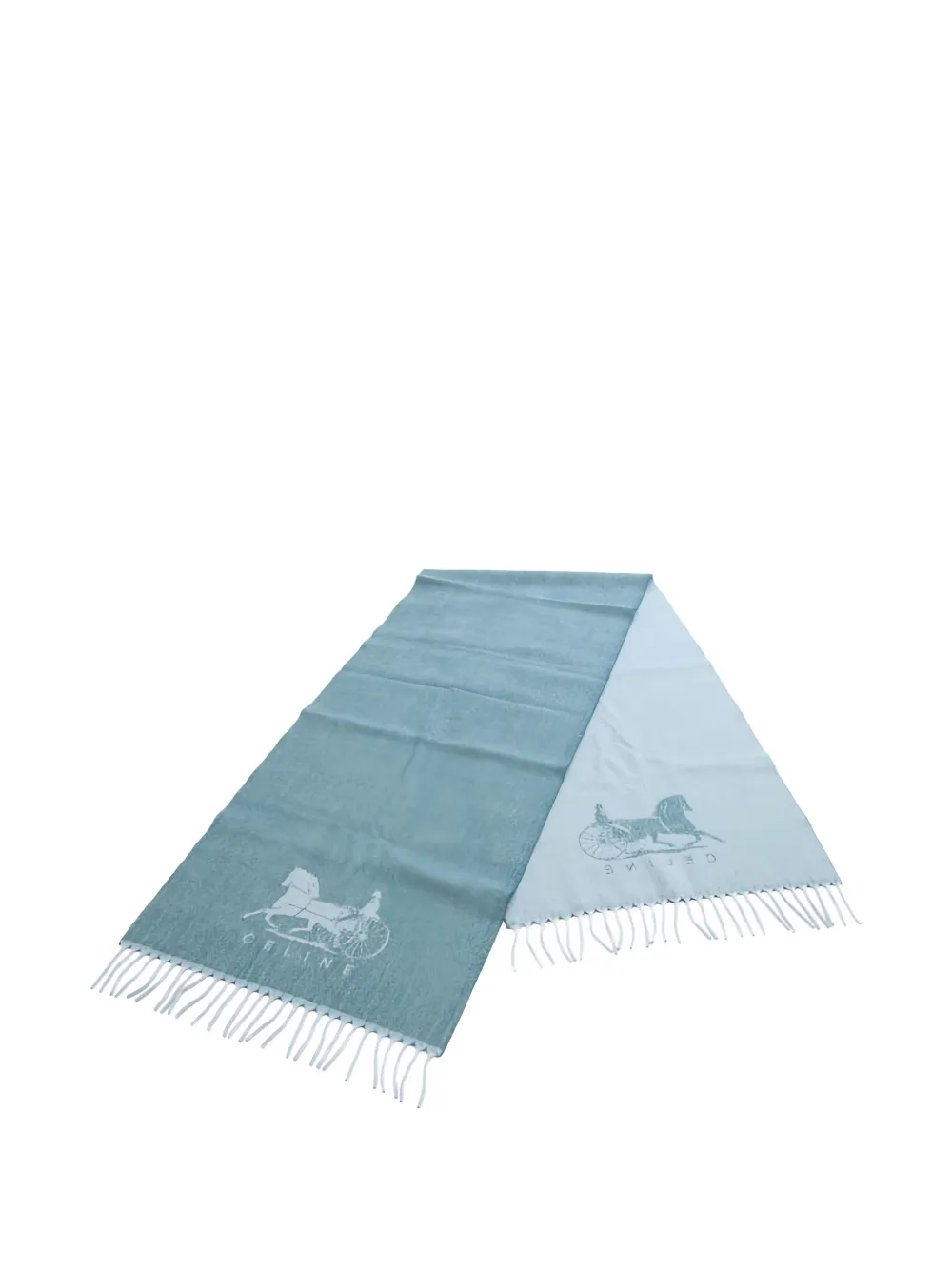Celine Pre-Owned Sciarpa Salkey anni '10 - Blu