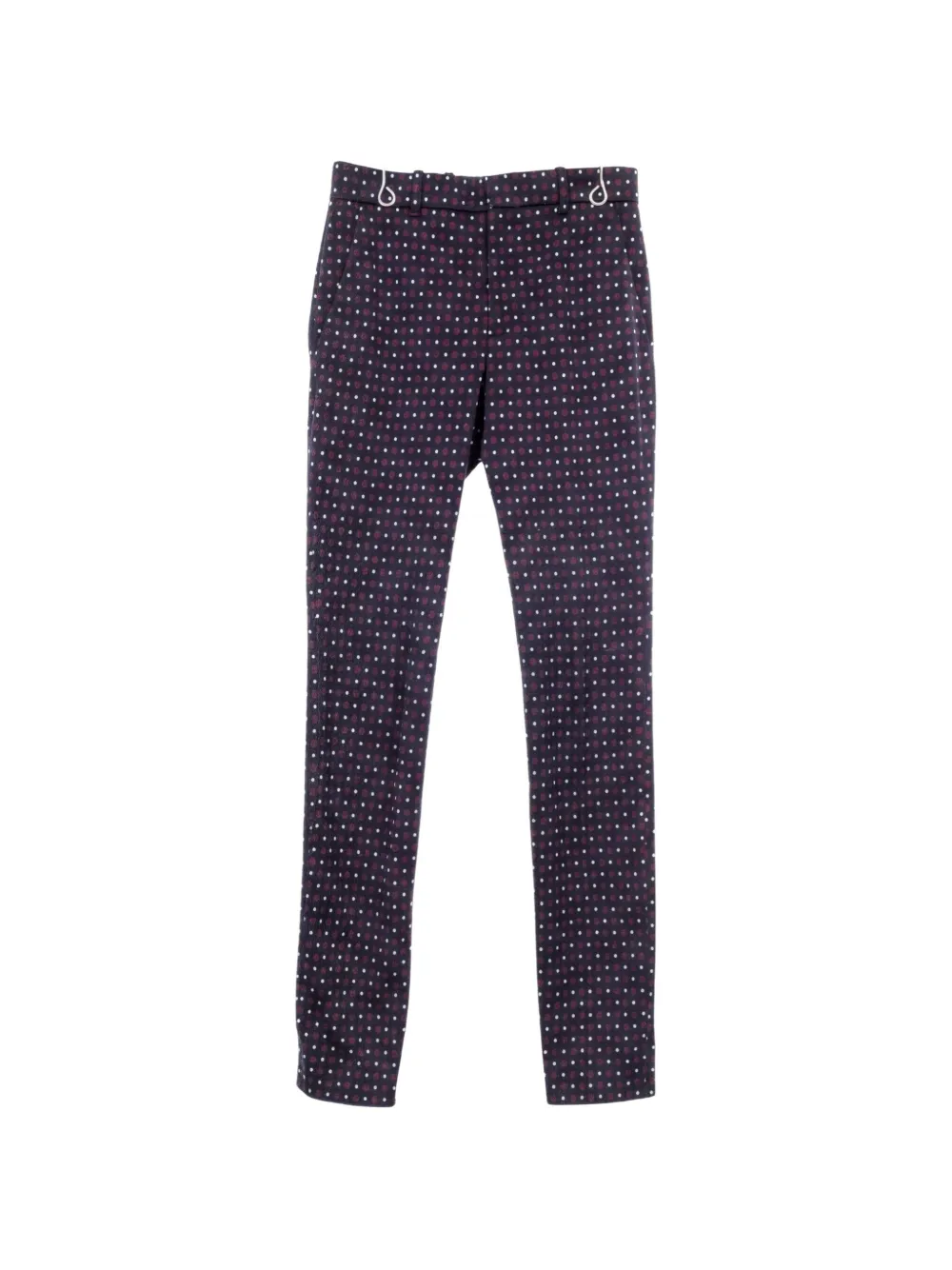 Pre-owned Gucci 1910s Heart-pattern Trousers In Blue