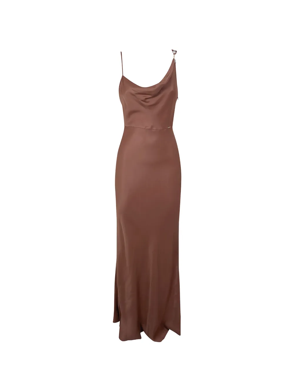 TWINSET cowl neck dress - Marrone