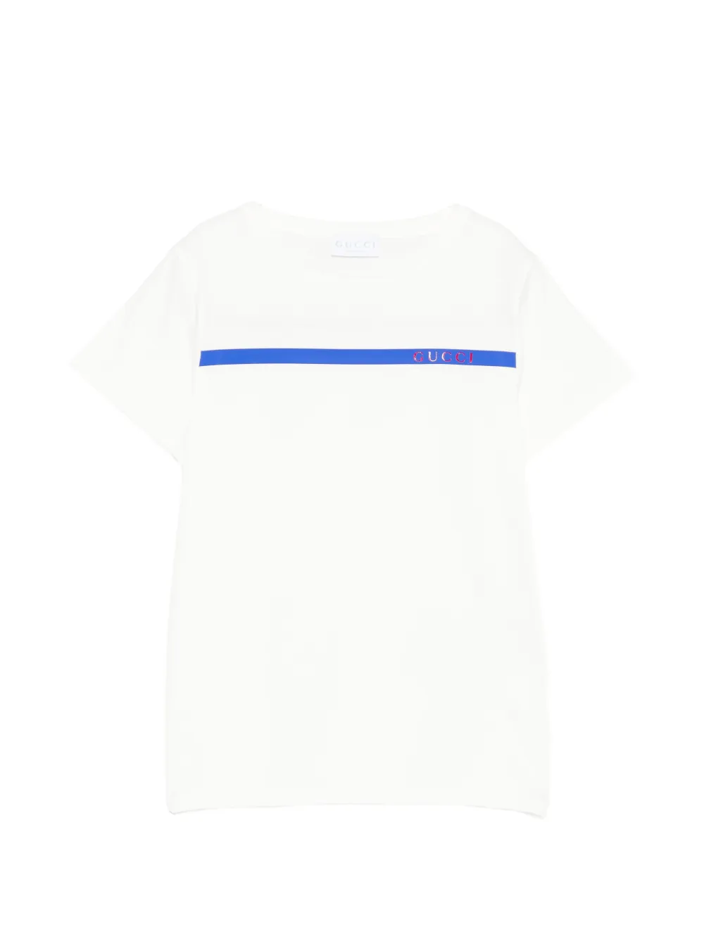 Gucci Kids stripe-detailed T-shirt - Weiß