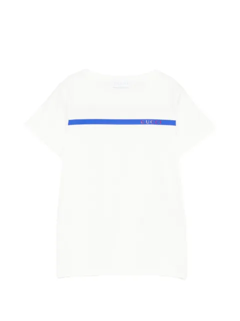 Gucci Kids Camisa com detalhe de listras