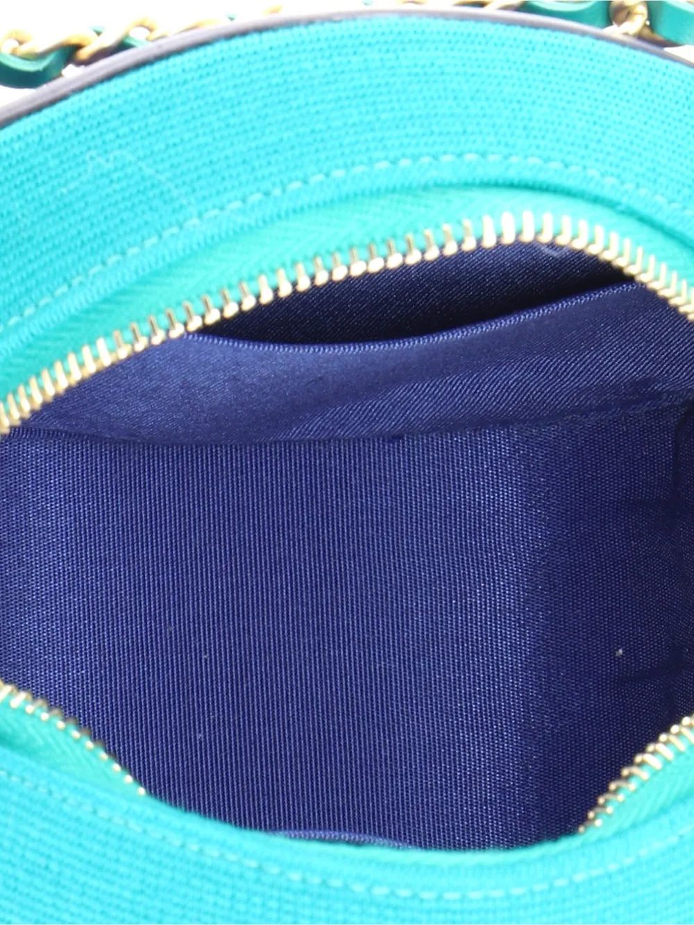 Filigree Round Clutch With Chain Quilted Jersey With Lambskin Mini Crossbody Bag