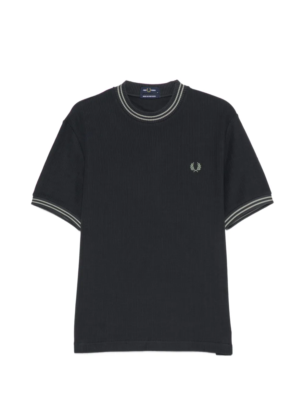 Fred Perry logo-embroidered T-shirt - Blu