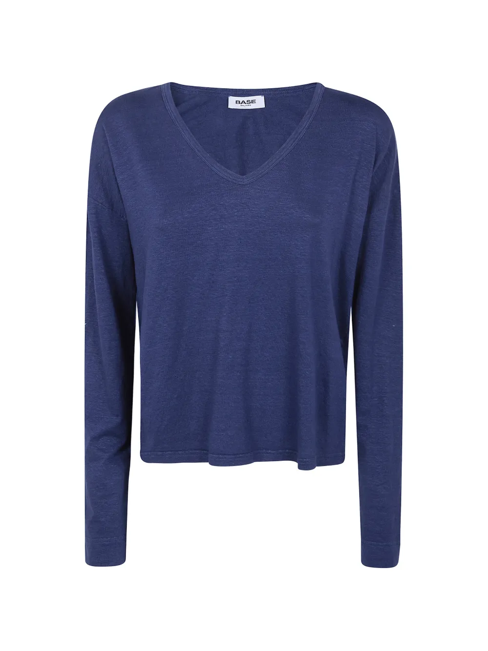 base V-neck knitwear - Blu