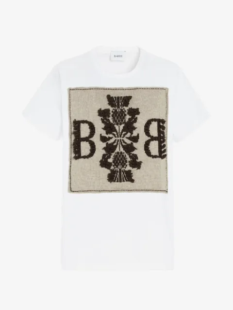 Barrie cashmere-patch T-shirt
