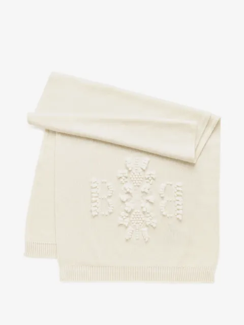 Barrie 3d-logo cashmere scarf