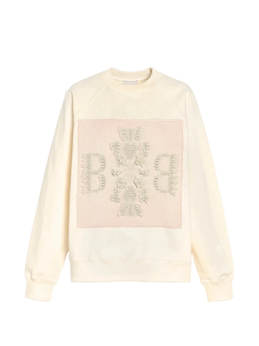 Barrie Cashmere-patch Logo Sweatshirt In Neutral