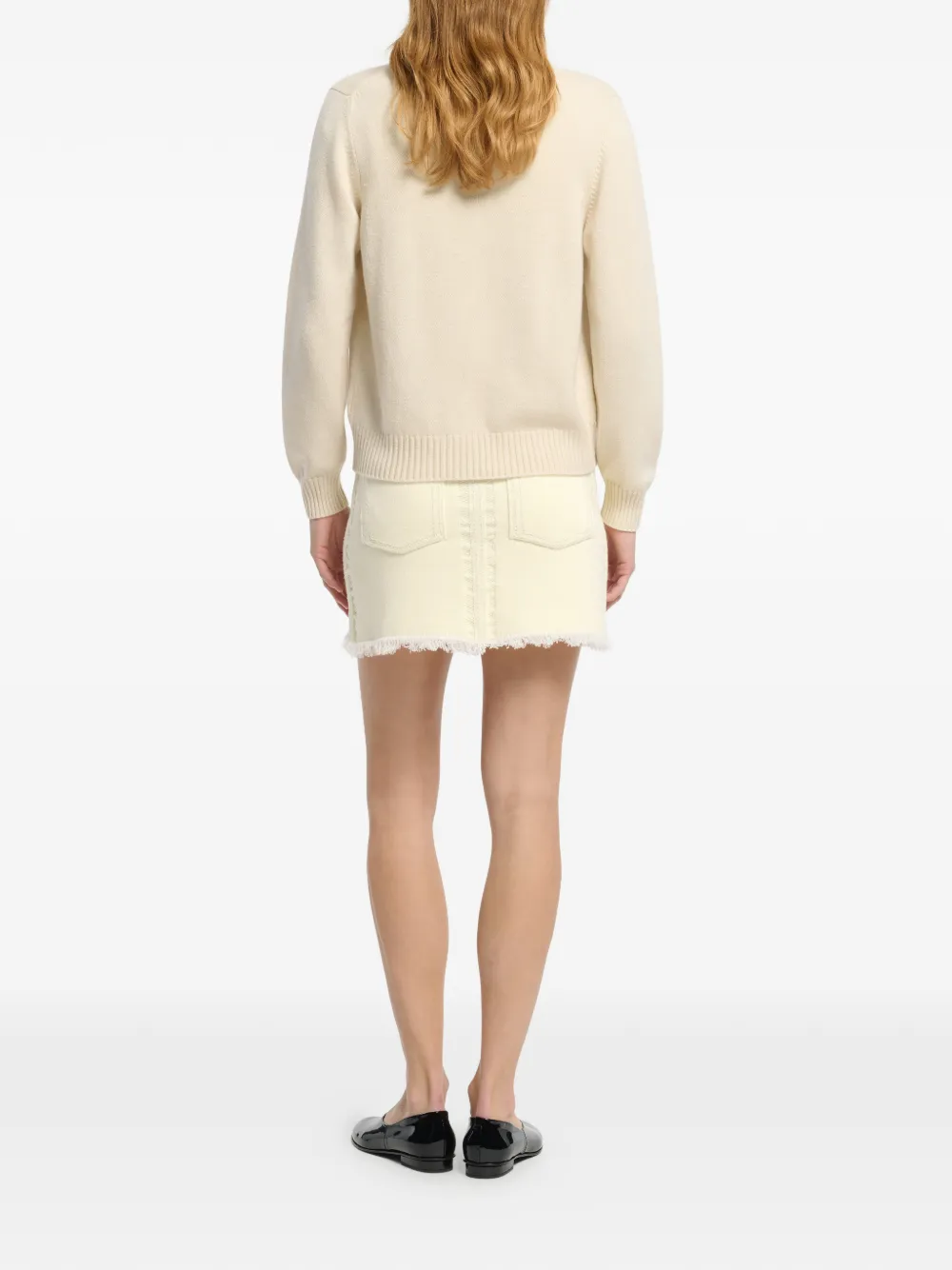 Barrie Kasjmier vest met b-logo Beige