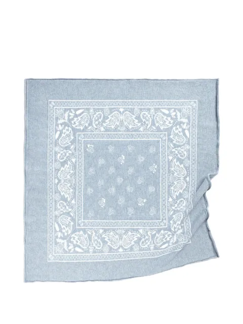 Barrie paisley cashmere bandana
