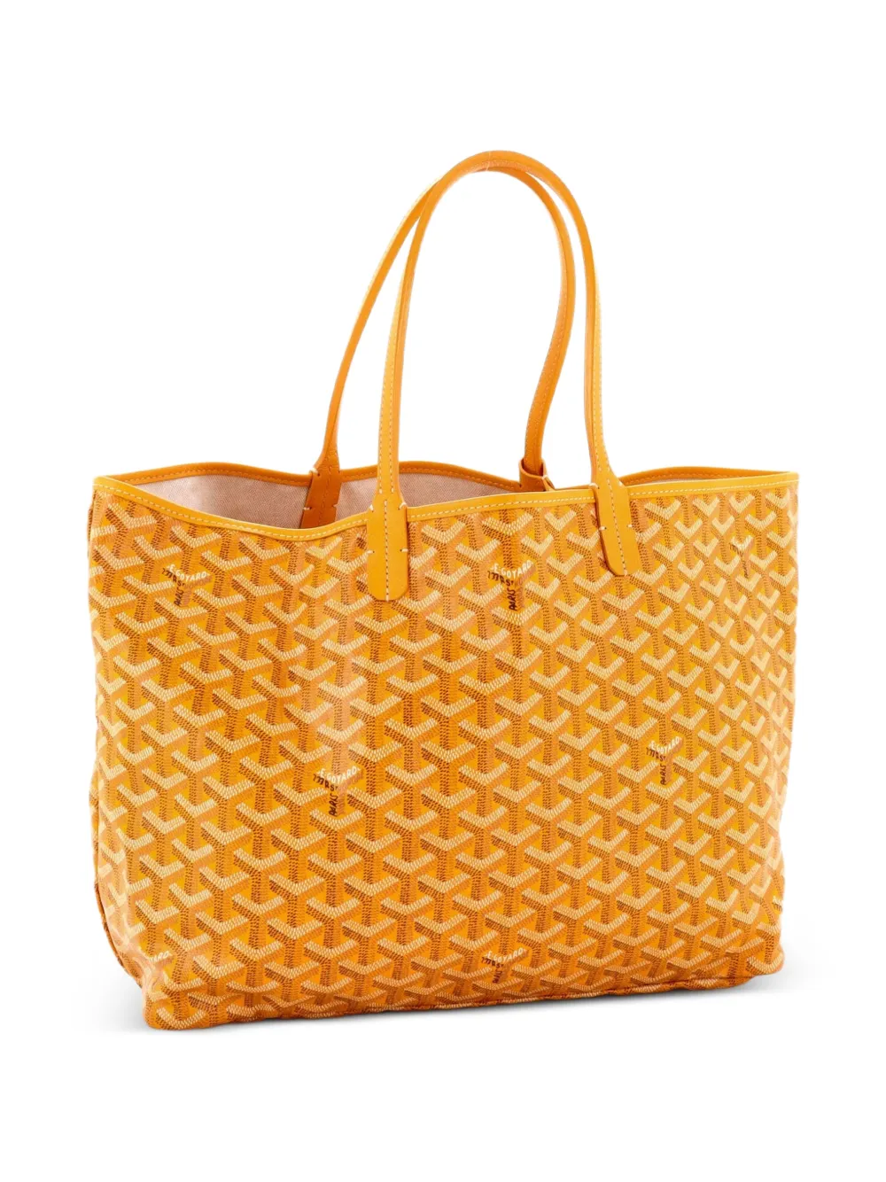  Goyard Pre-owned Saint Louis Coated Canvas Pm Tote Bag - Yellow 