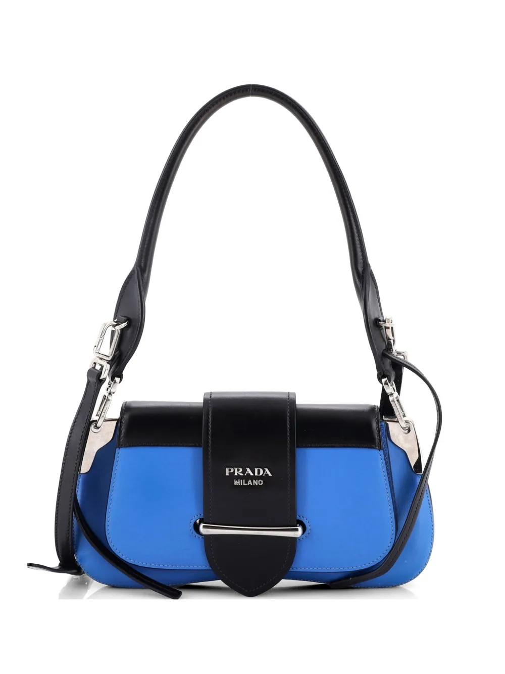 Prada Pre-Owned Sidonie City Calf Medium shoulder bag - Nero