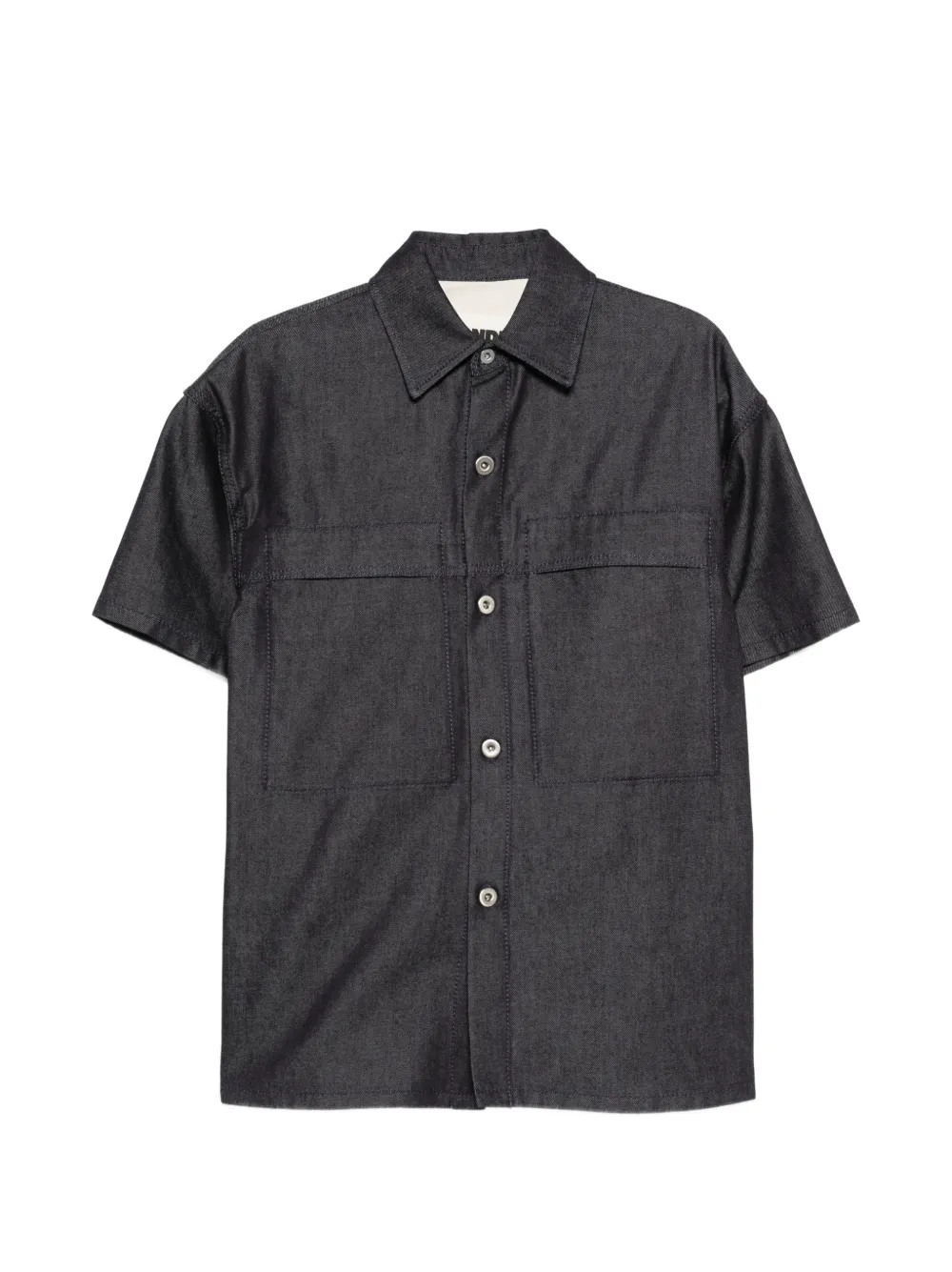 Jil Sander chest-pocket button shirt - Grey
