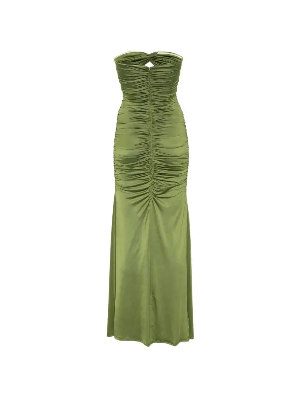 Essentiel Antwerp knot-detail Midi Dress | Green | FARFETCH BH