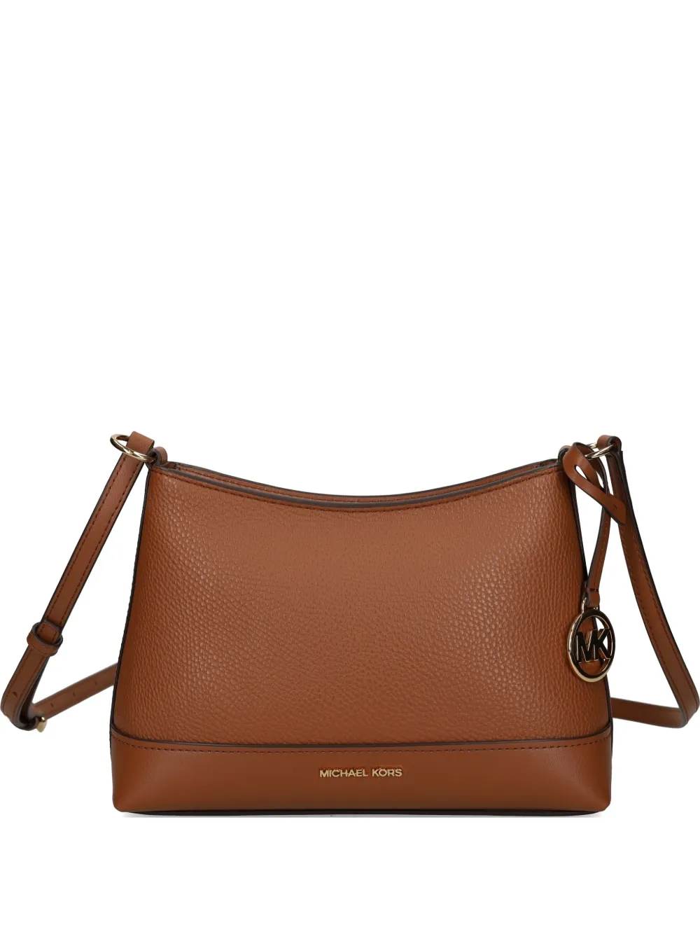Michael Michael Kors logo charm cross body bag - Marrone
