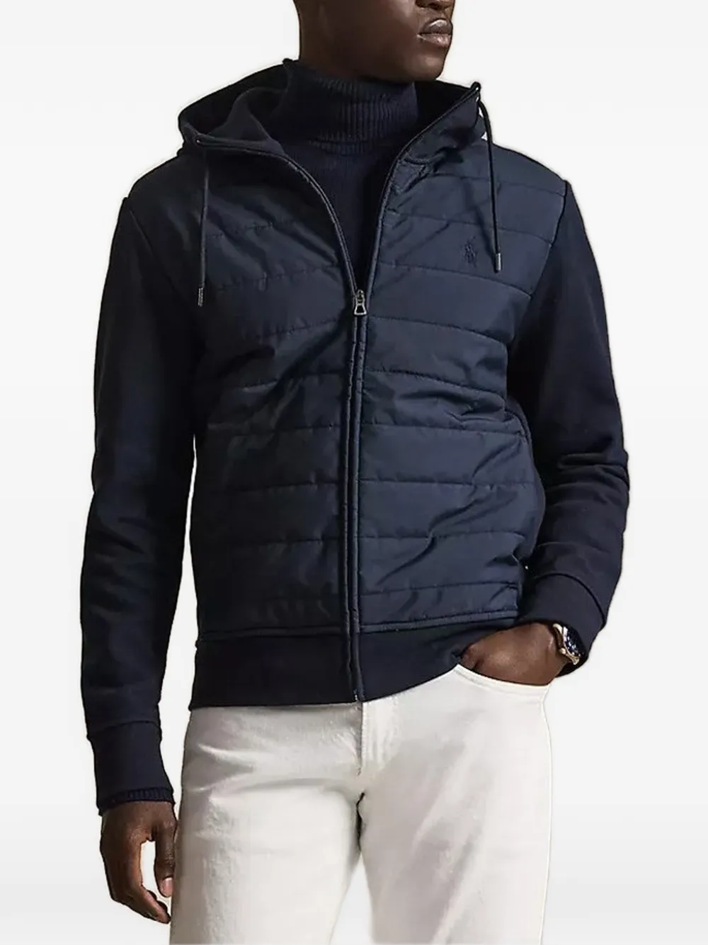 Polo Ralph Lauren hooded zip t-shirt - Blu