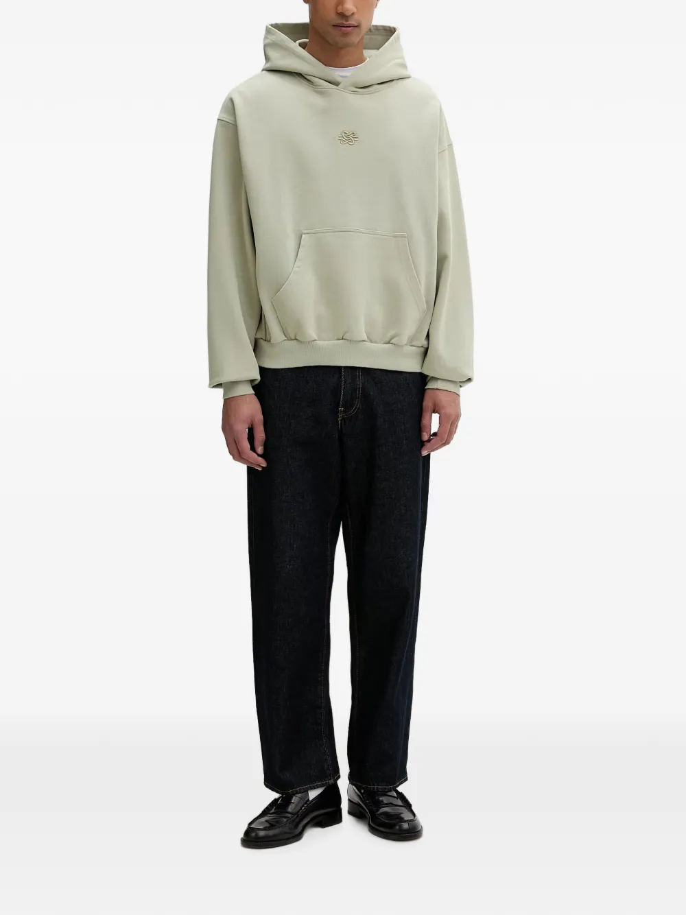 Filling Pieces kangaroo-pocket hoodie Groen