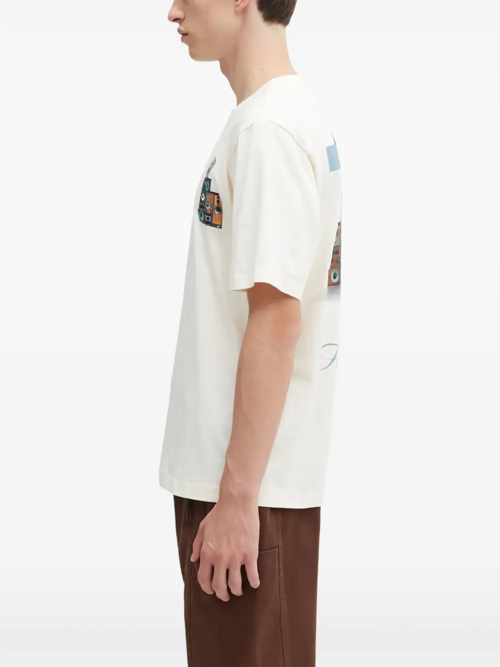 Filling Pieces T-shirt met grafische print Beige