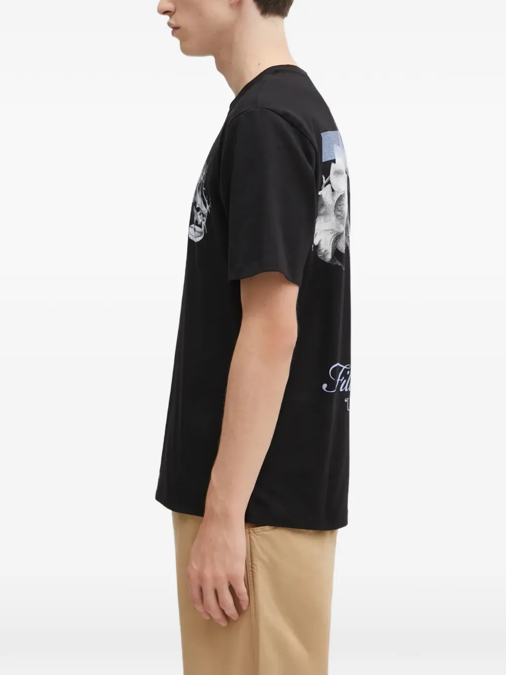 Filling Pieces T-shirt met print Zwart