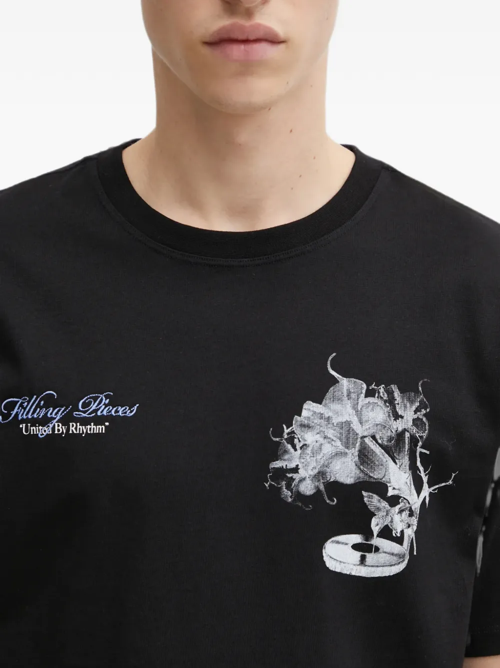 Filling Pieces T-shirt met print Zwart