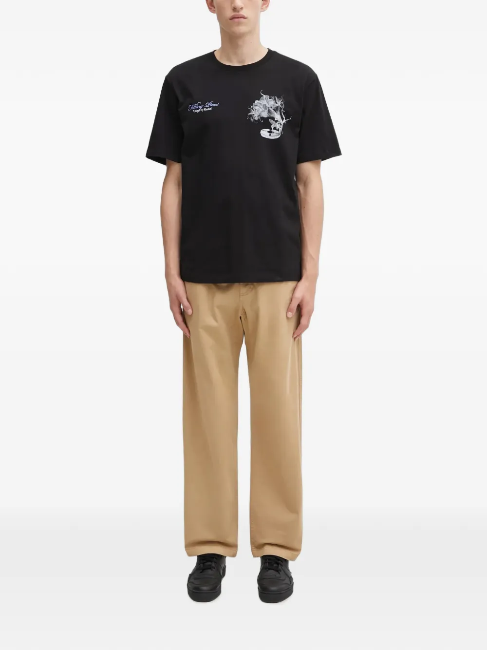 Filling Pieces T-shirt met print Zwart