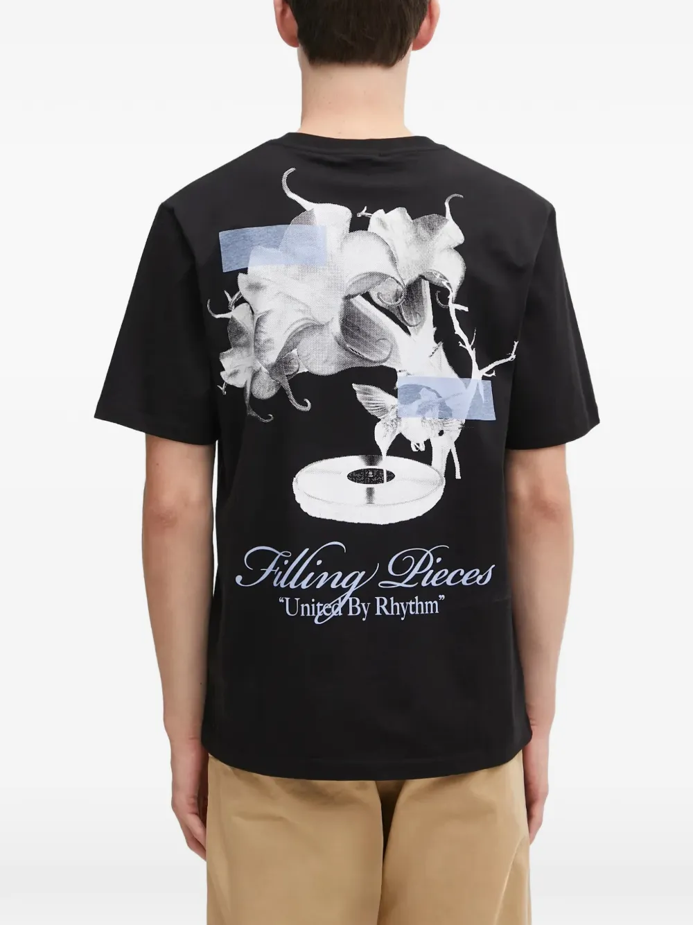 Filling Pieces T-shirt met print Zwart
