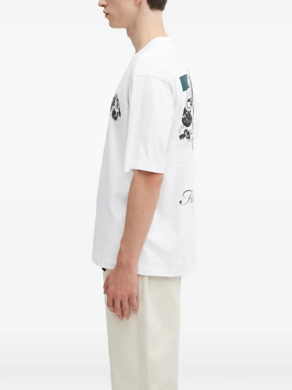 Filling Pieces T-shirt met print Wit