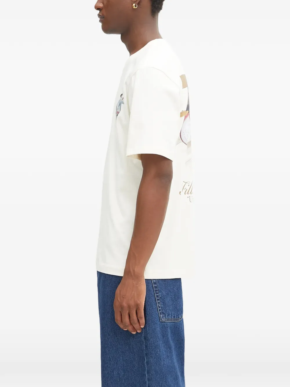 Filling Pieces T-shirt met print Beige
