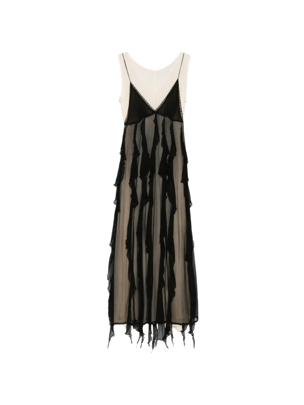 Mes Demoiselles Charlene ruffled maxi dress - Nero