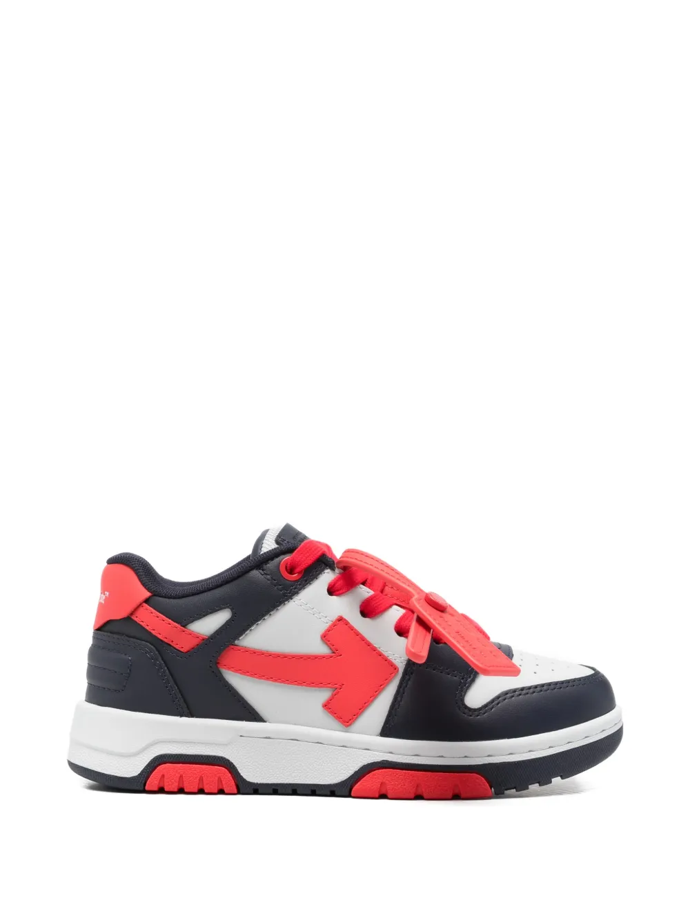 Off-White Kids The Out Of Office sneakers met Arrow-patroon Blauw