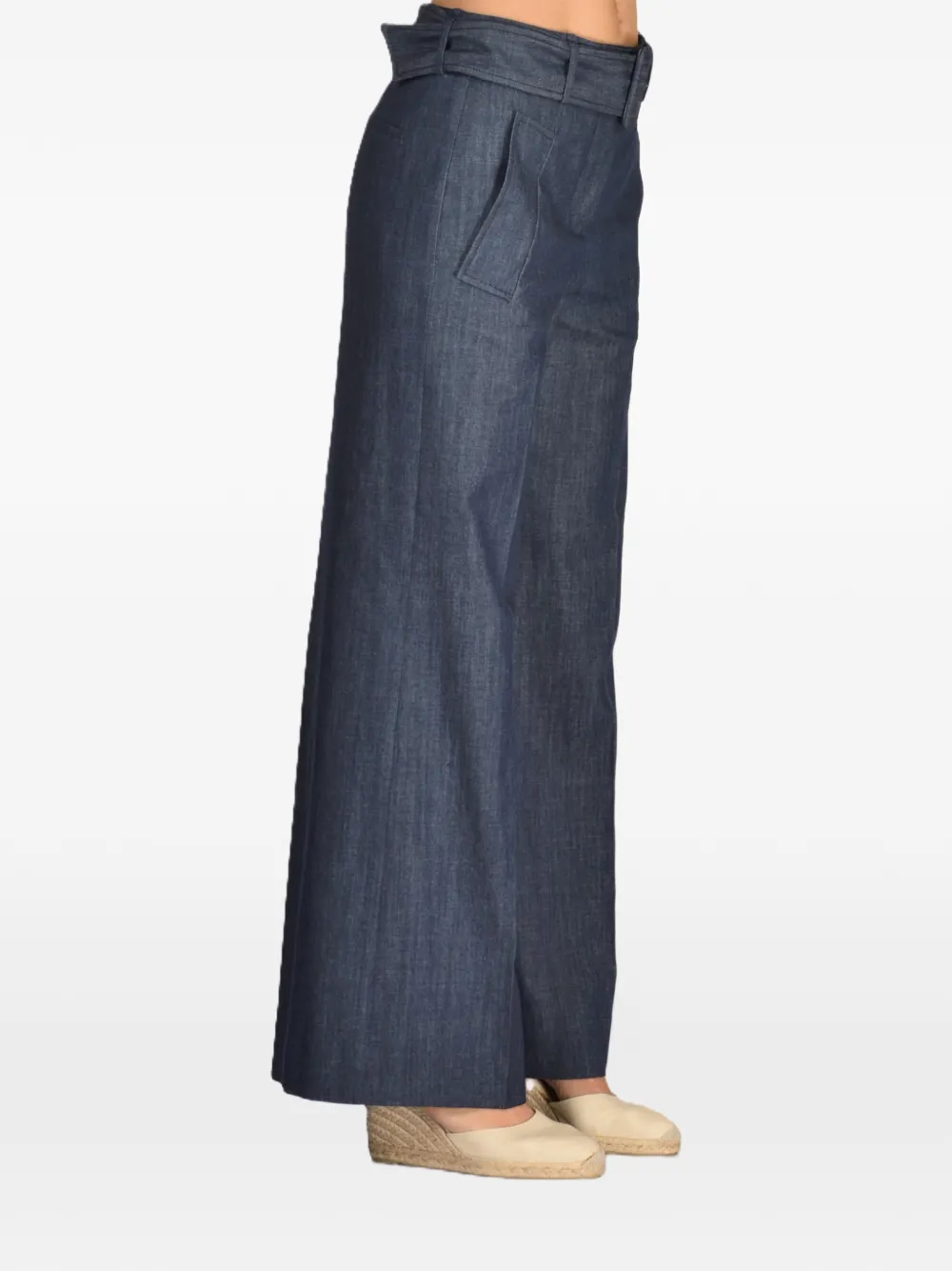  Slowear Vaqueros Anchos Con Cinturón - Azul 