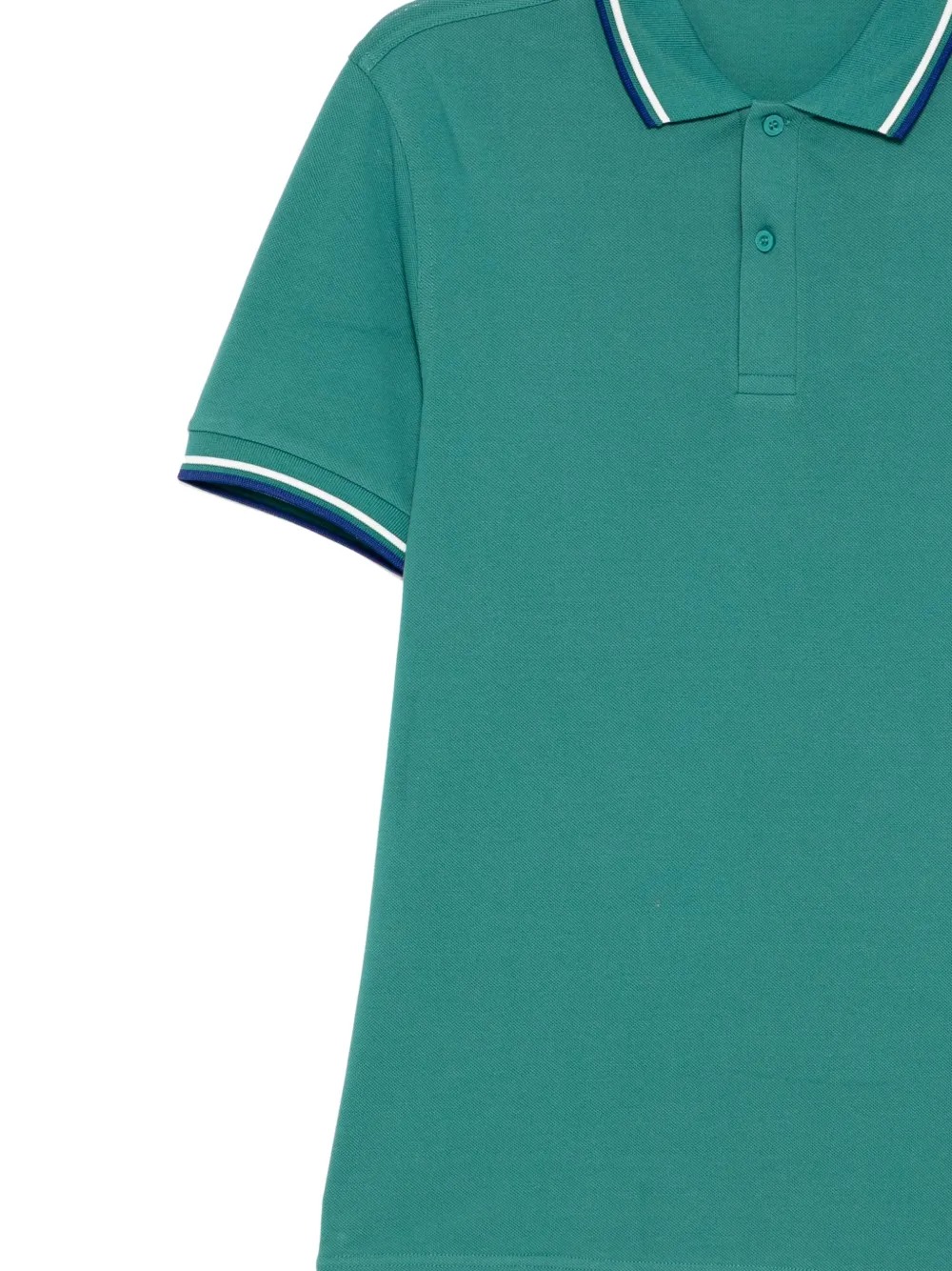 Fred Perry Poloshirt met gestreepte afwerking Groen